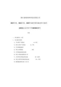 帝科股份：浙江索特材料科技有限公司兩年一期審計報告