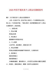 2025年關(guān)于報關(guān)員個人職業(yè)生涯規(guī)劃書