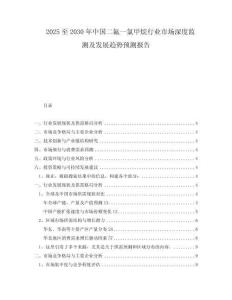 2025至2030年中國二氟一氯甲烷行業(yè)市場深度監(jiān)測及發(fā)展趨勢預(yù)測報告