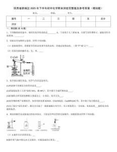 陜西省新城區(qū)2025年下半年初中化學期末測驗完整版及參考答案（模擬題）