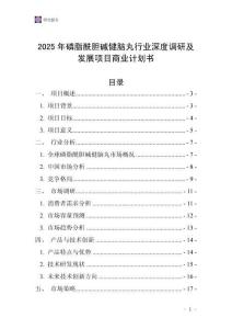 2025年磷脂酰膽堿健腦丸行業(yè)深度調(diào)研及發(fā)展項(xiàng)目商業(yè)計(jì)劃書(shū)