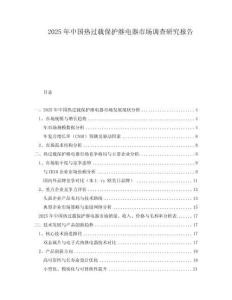 2025年中國熱過載保護繼電器市場調查研究報告