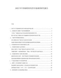 2025年中國滲鋁吹氧管市場調查研究報告
