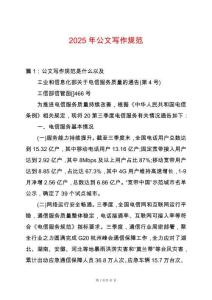 2025年公文寫作規范