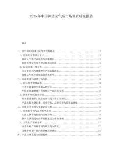 2025年中國(guó)神功元?dú)獯袌?chǎng)調(diào)查研究報(bào)告