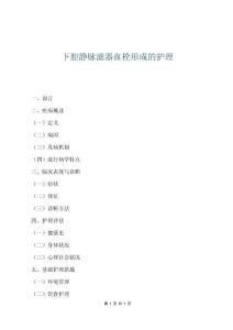 下腔靜脈濾器血栓形成的護(hù)理