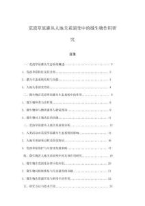 荒漠草原灌叢人地關系演變中的微生物作用研究