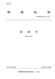 運(yùn)動(dòng)巾(T-HOMETEX 24—2021)