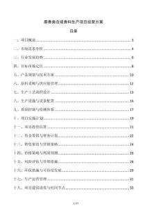 麝香類合成香料生產項目經營方案