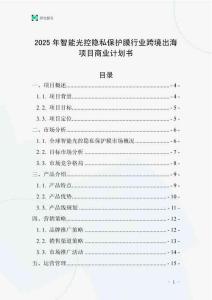 2025年智能光控隱私保護膜行業跨境出海項目商業計劃書