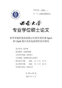 枯草芽孢桿菌表面展示紅斑丹毒絲菌SpaA和CbpB蛋白及其免疫原性初步探究