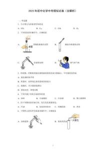2023年初中化學(xué)中考模擬試卷含解析