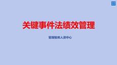 人力資源系列關(guān)鍵事件法績效管理（30頁P(yáng)PT）