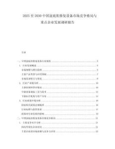 2025至2030中國盆底肌修復設備市場競爭格局與重點企業發展調研報告