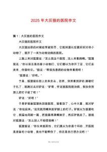 2025年大灰狼的醫院作文