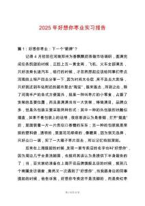 2025年好想你棗業實習報告