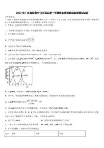 2025年廣東省陽春市化學高三第一學期期末質量跟蹤監視模擬試題含解析