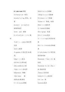 化工專(zhuān)業(yè)英語(yǔ)單詞集錦