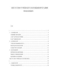 2025至2030中國放電燈行業市場深度研究與戰略咨詢分析報告