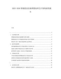 2025-2030智能投顯設(shè)備圖像處理芯片架構(gòu)演變報(bào)告