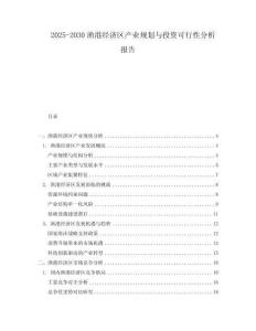 2025-2030漁港經濟區產業規劃與投資可行性分析報告