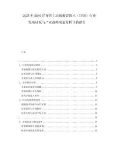 2025至2030經導管主動脈瓣置換術（TAVR）行業發展研究與產業戰略規劃分析評估報告