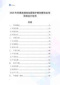 2025年樂器連接線加固保護套創(chuàng)新創(chuàng)業(yè)項目商業(yè)計劃書