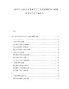 2025至2030抵抗十年盒子行業發展研究與產業戰略規劃分析評估報告