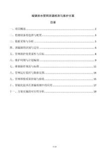 城鎮排水管網泄漏檢測與維護方案