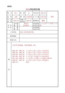 干部任免審批表 - People