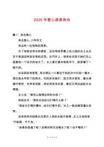 2025年愛心速遞體會