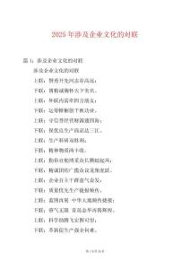 2025年涉及企业文化的对联