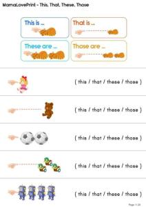 小學英語語法練習——【代詞】P1 指示代詞this that these those