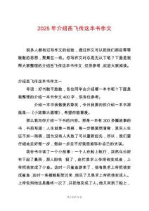 2025年介紹岳飛傳這本書作文