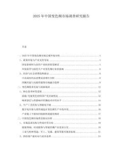 2025年中國變色綢市場調查研究報告