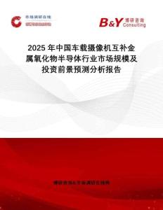 2025年中國車載攝像機互補金屬氧化物半導體行業市場規模及投資前景預測分析報告