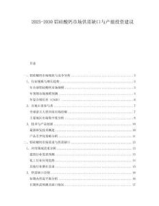 2025-2030鋁硅酸鈣市場(chǎng)供需缺口與產(chǎn)能投資建議