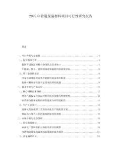 2025年管道保溫材料項(xiàng)目可行性研究報(bào)告