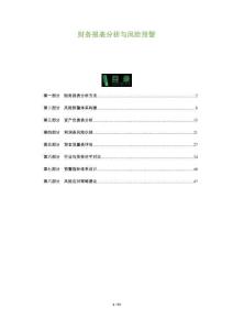 財務報表分析與風險預警-洞察及研究