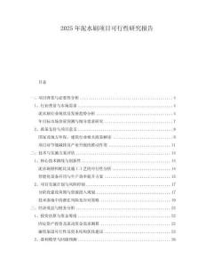 2025年泥水刷項(xiàng)目可行性研究報(bào)告