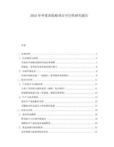 2025年舉重訓練椅項目可行性研究報告
