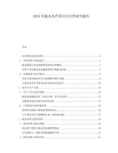 2025年脫水西芹項(xiàng)目可行性研究報(bào)告