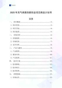 2025年充氣閥類創(chuàng)新創(chuàng)業(yè)項目商業(yè)計劃書