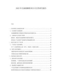 2025年長柄圓圈鉗項目可行性研究報告