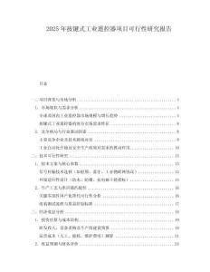 2025年按鍵式工業(yè)遙控器項(xiàng)目可行性研究報(bào)告