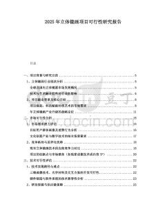2025年立體鏡畫項(xiàng)目可行性研究報(bào)告