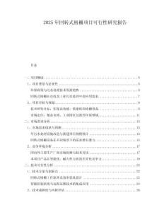 2025年回轉(zhuǎn)式格柵項(xiàng)目可行性研究報(bào)告