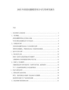2025年清蒸高蟹模型項(xiàng)目可行性研究報(bào)告