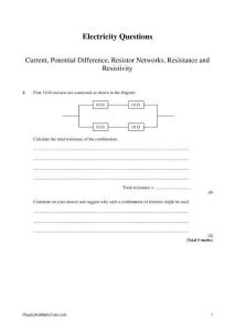 A2 Physics 物理 出國英語2.4 Electricity (2)