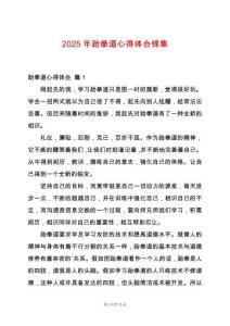 2025年跆拳道心得體會錦集